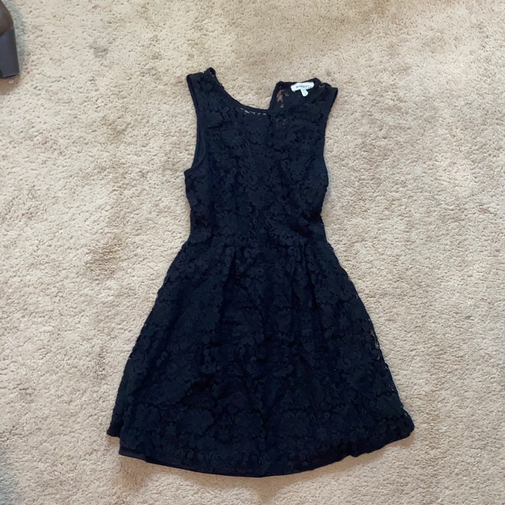 Black lace dress